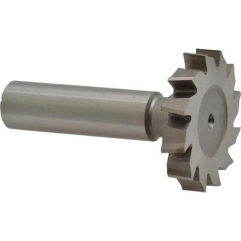 Made in USA 1-3/8 Cut Diam, 5/64 Cut Width, 1/2 Shank, Straight-Tooth Woodruff Keyseat Cutter High Speed Steel, Uncoa...